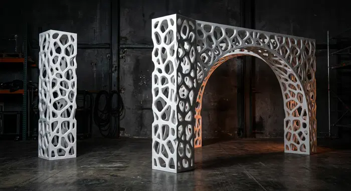 Arco e Colunas Voronoi